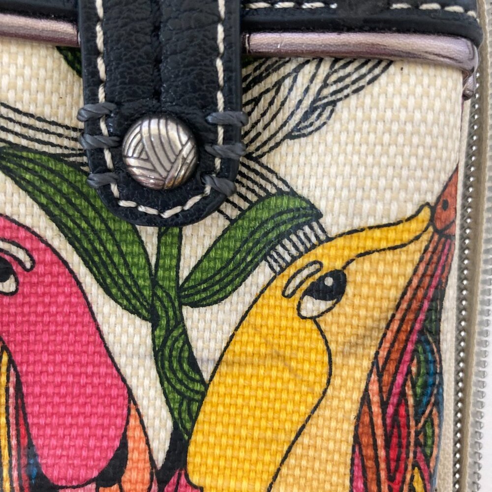 Sakroots Nature Bird Design Wristlet Wallet - Picture 6 of 10